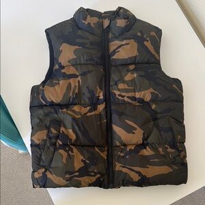 Old Navy Camouflage Kids Vest - Black and Brown